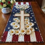 Cross Quitled Table Runner