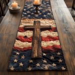 Cross Serenity Quilted Table Runner