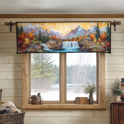 Crystal Rapids Quilted Valance