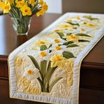Daffodil Charm Quilted Table Runner