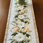 Daisy Glow Quilted Table Runner