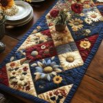 Daisy Petal Parade Quilted Table Runner