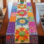 Dancing Sunlight Quilted Table Runner