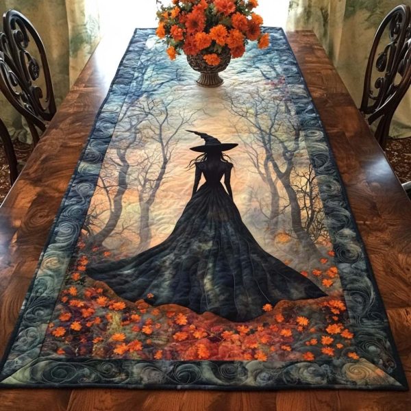 Dark Enchantment Quilted Table Runner