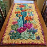 Desert Cactus Quilted Table Runner