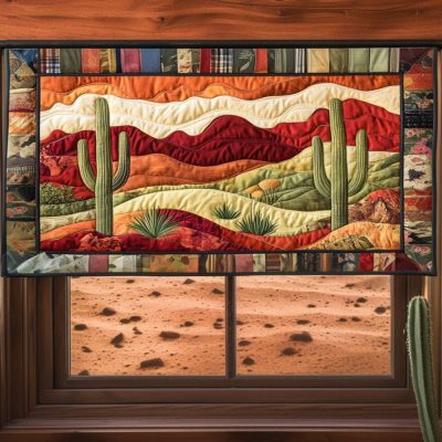 Desert Sunset Quilted Valance