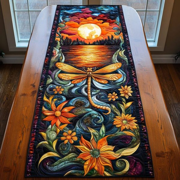 Dreamy Dragonfly Quilted Table Runner
