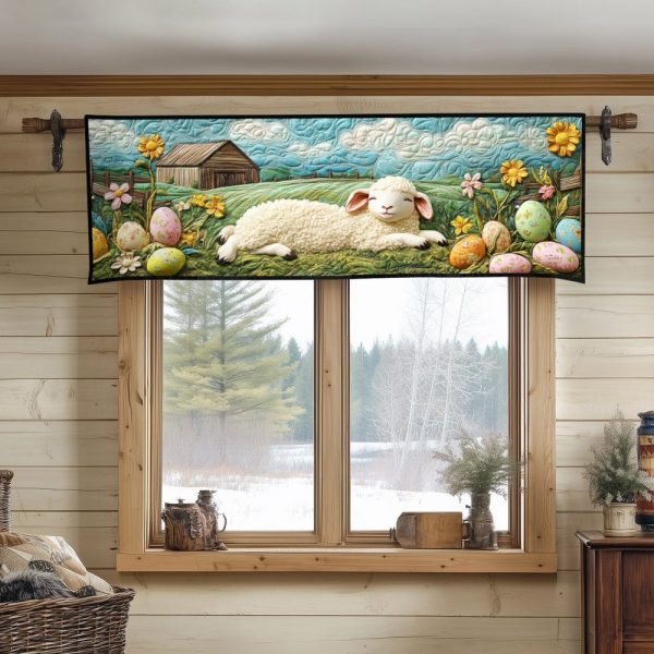 Easter Elegance Quilted Valance