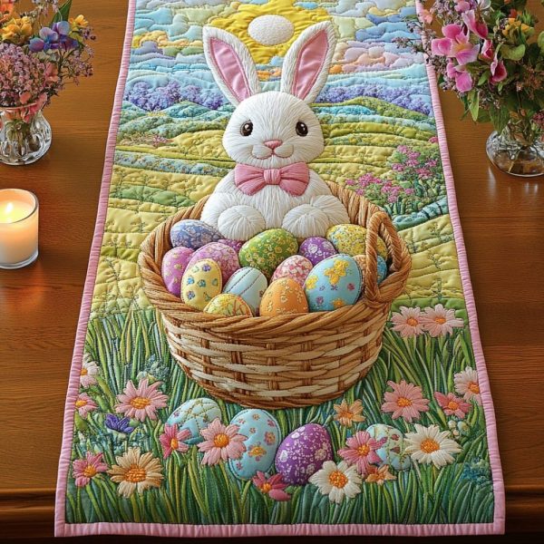 Easter Glow Quilted Table Runner