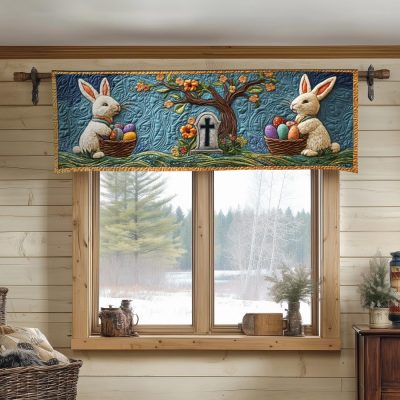 Easter Reflection Quilted Valance