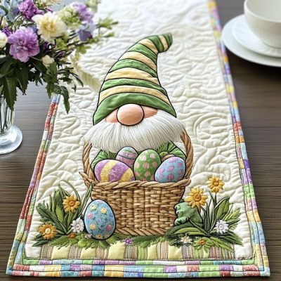 Egg Basket Quilted Table Runner