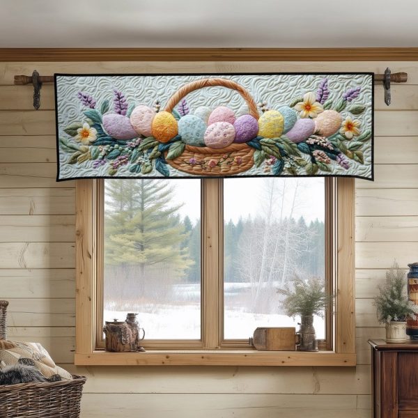 Egg Hunt Magic Quilted Valance