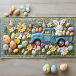 Eggstraordinary Garden Quilted Table Runner