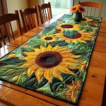 Sunflower Quilted Table Runner