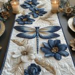 Emerald Flight Quilted Table Runner