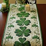 Emerald Glow Quilted Table Runner