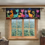 Enchanted Feline Quilted Valance