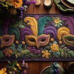Enchanted Masque Quilted Table Runner