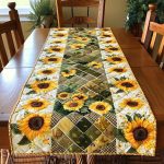 Enchanting Sunflowers Quilted Table Runner