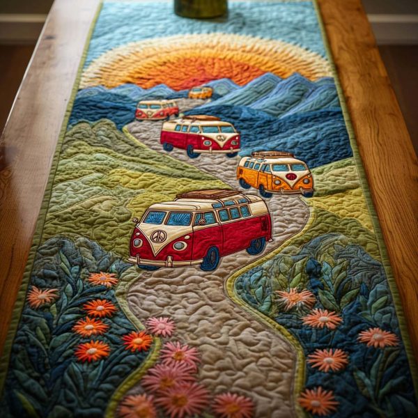 Endless Roads Quilted Table Runner