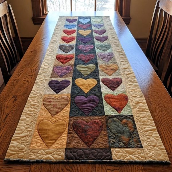 Eternal Love Quilted Table Runner