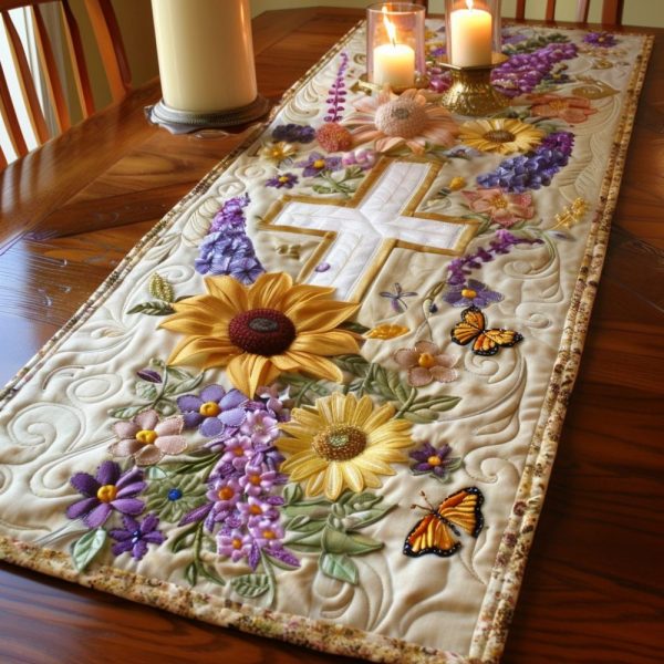 Eternal Spring Quilted Table Runner