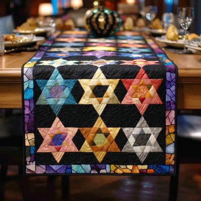 Eternal Star Quilted Table Runner
