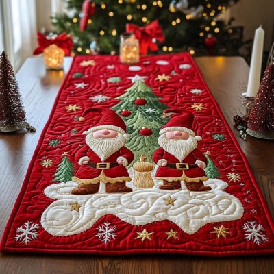 Evergreen Delight Quilted Table Runner
