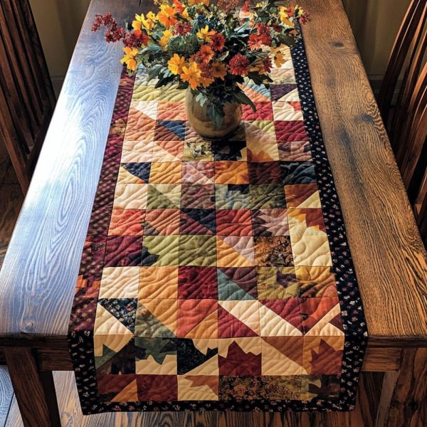 Fading Sunlight Quilted Table Runner