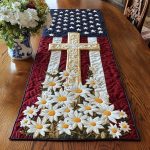 Cross Quitled Table Runner