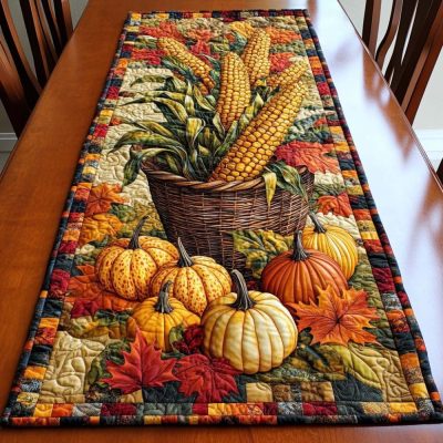 Fall Blessing Quilted Table Runner