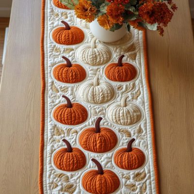 Fall Cozy Haven Quilted Table Runner