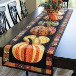 Pumpkin Quilted Table Runner