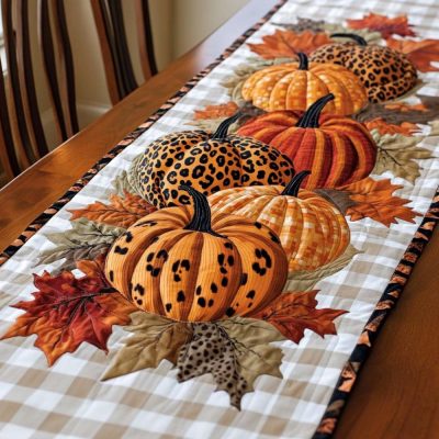 Fall Symphony Quilted Table Runner