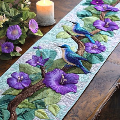 Feather Flight Quilted Table Runner