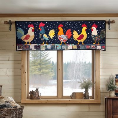 Feathered Friends Quilted Valance