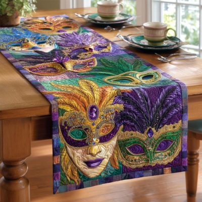 Festival Parade Quilted Table Runner