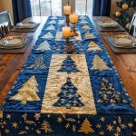 Festive Forest Delights Quilted Table Runner