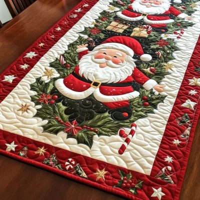 Festive Fir Quilted Table Runner