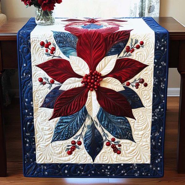Festive Flora Quilted Table Runner