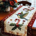 Festive Flutter Quilted Table Runner