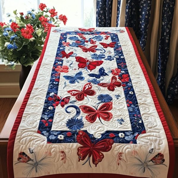 Festive Fourth Quilted Table Runner