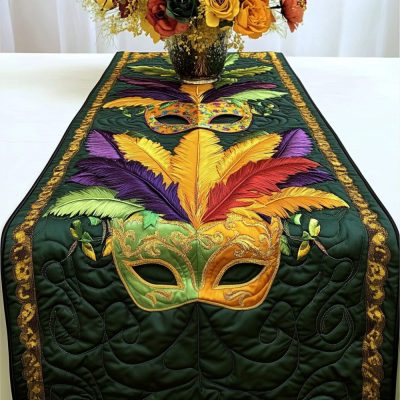 Festive Glow Quilted Table Runner