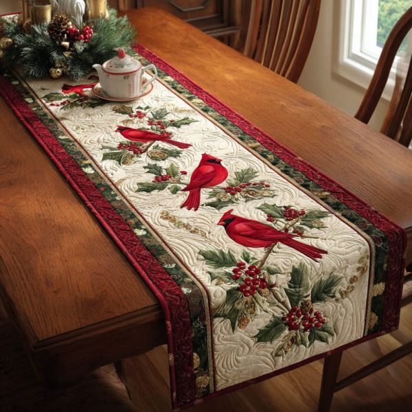 Festive Guard Quilted Table Runner