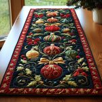 Festive Ornaments Quilted Table Runner
