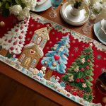 Festive Trees Quilted Table Runner