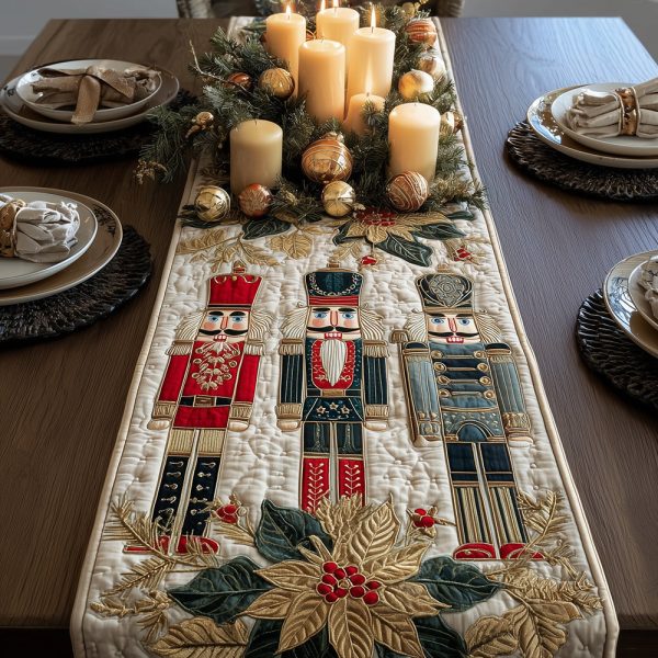 Festive Whispers Quilted Table Runner