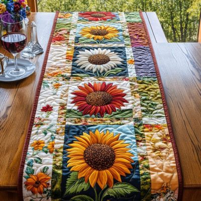 Fields Of Gold Quilted Table Runner