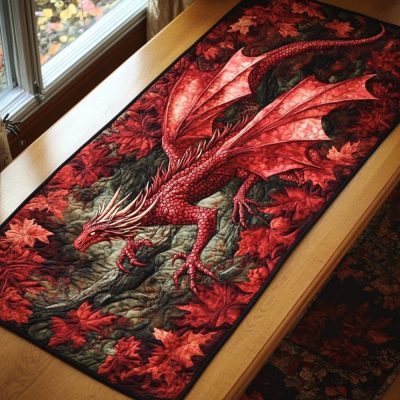 Fierce Dragon Quilted Table Runner