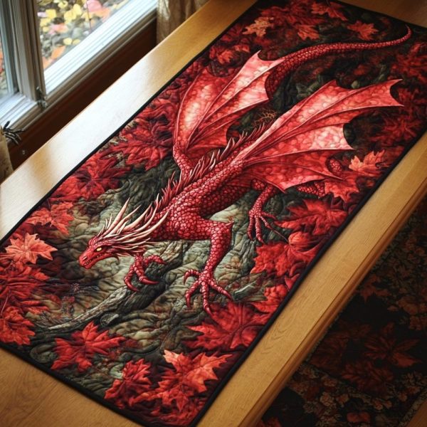 Fierce Dragon Quilted Table Runner